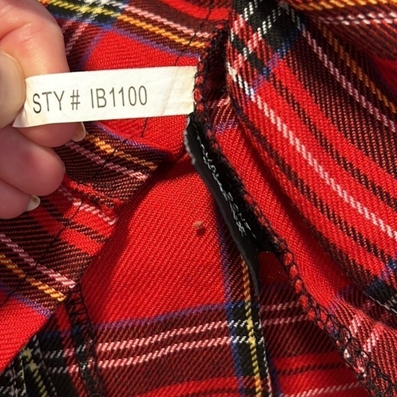 ❤️Royal Bones,Daang by Tripp NYC Red Plaid, Hardware in Perfect Condition! CUTE - Picture 11 of 15